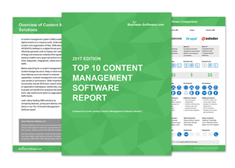 Oxcyon Centralpoint Top 10 Content Management System, CMS
